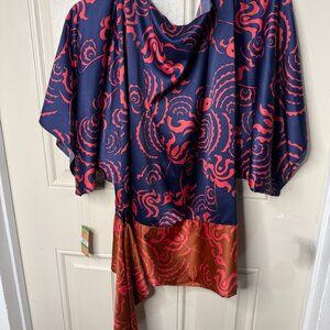 Rachel Roy Casual Elegant Satin Blouse LG NWT